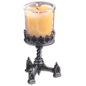 Gothic styled candle holder