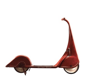 Streamlined push scooter   